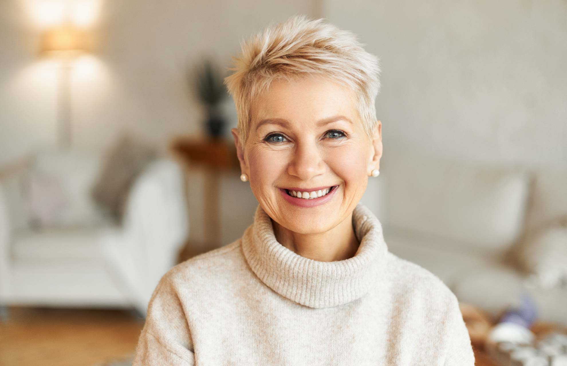 Happy face with cute woman