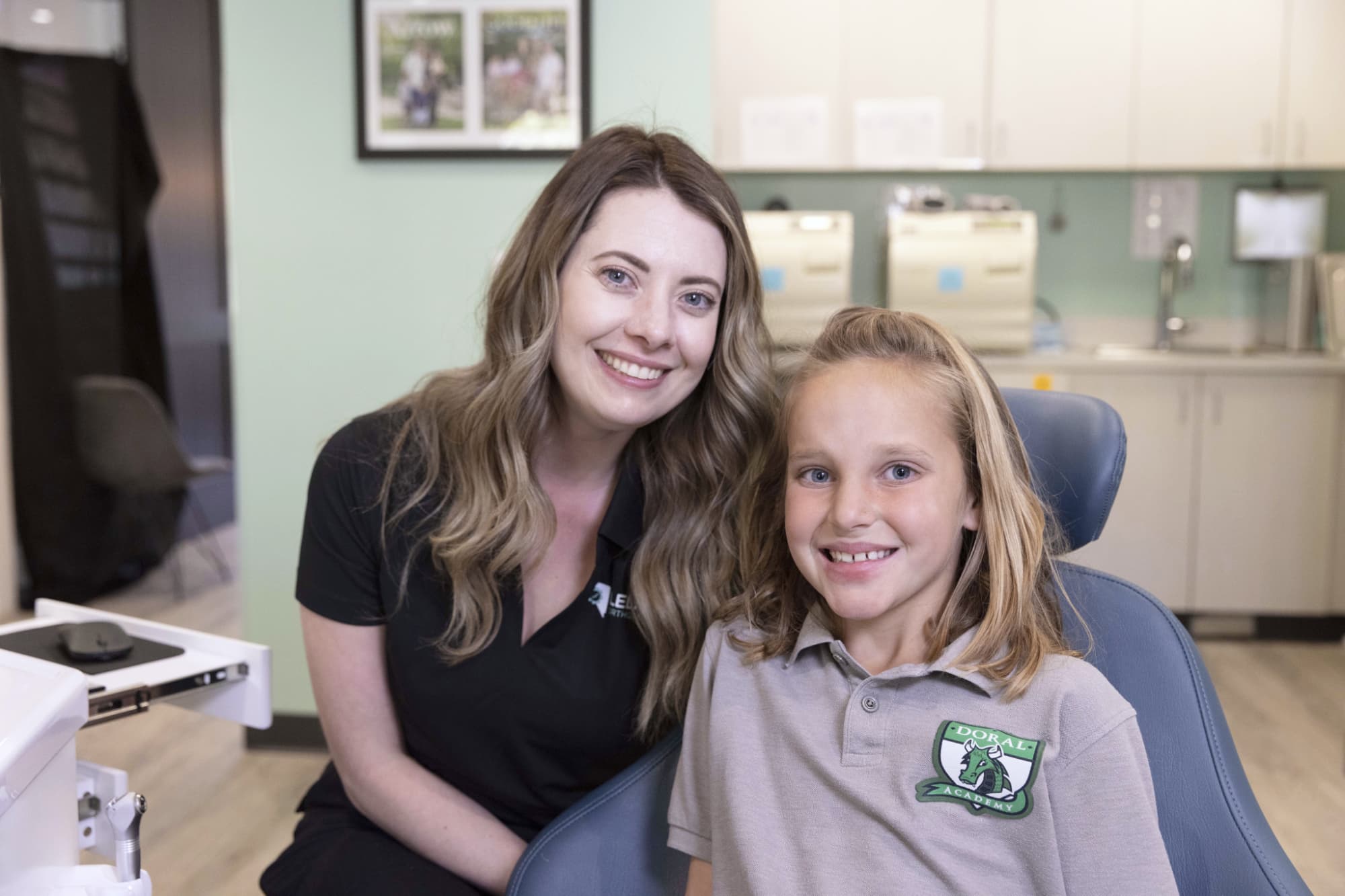 happy doctor with kids